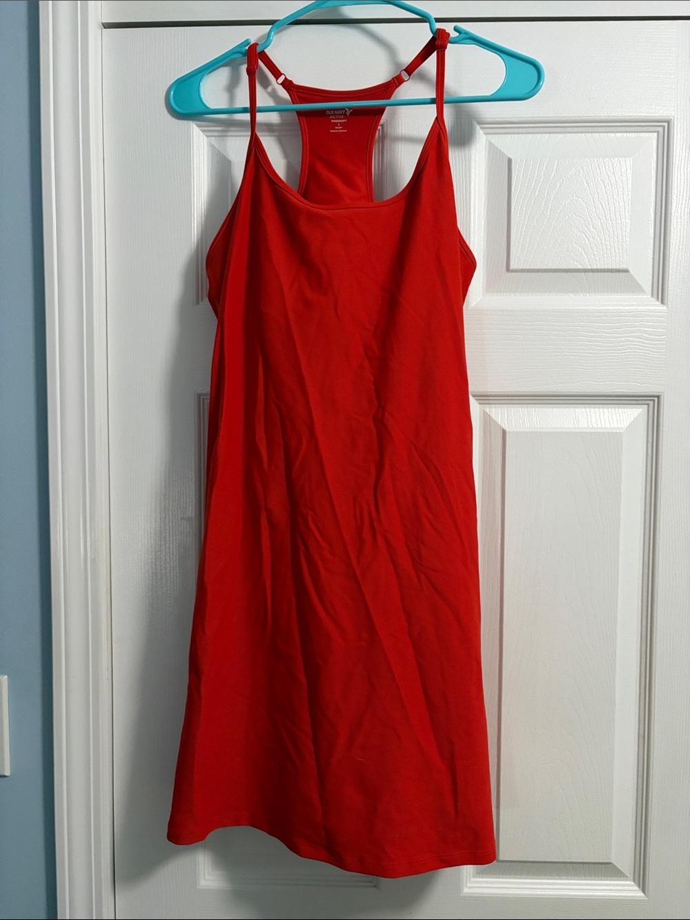 Old Navy Active Powersoft Bright Red Racerback Mini Dress